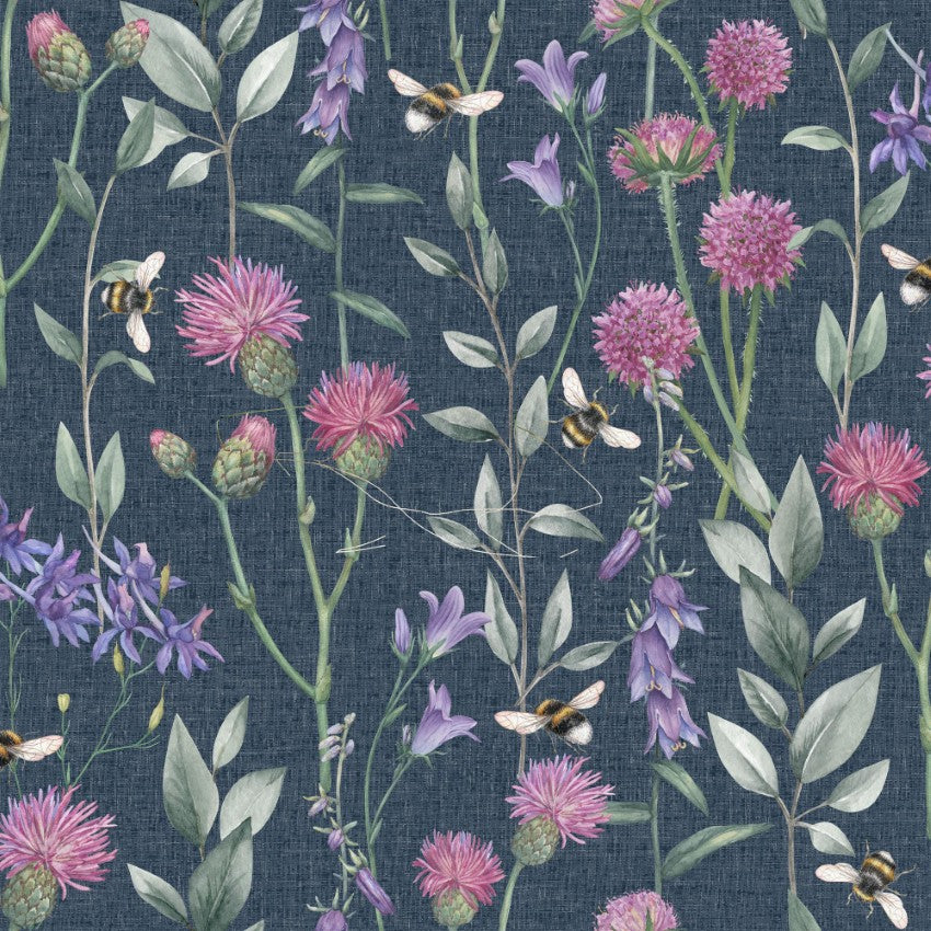 100362AH Bumblebee Meadow by Wallpaper by Arthouse
