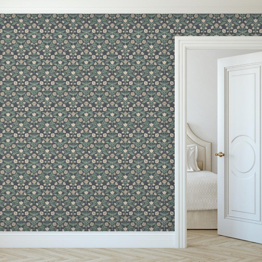 100369AH Modern Floral Damask by Wallpaper by Arthouse