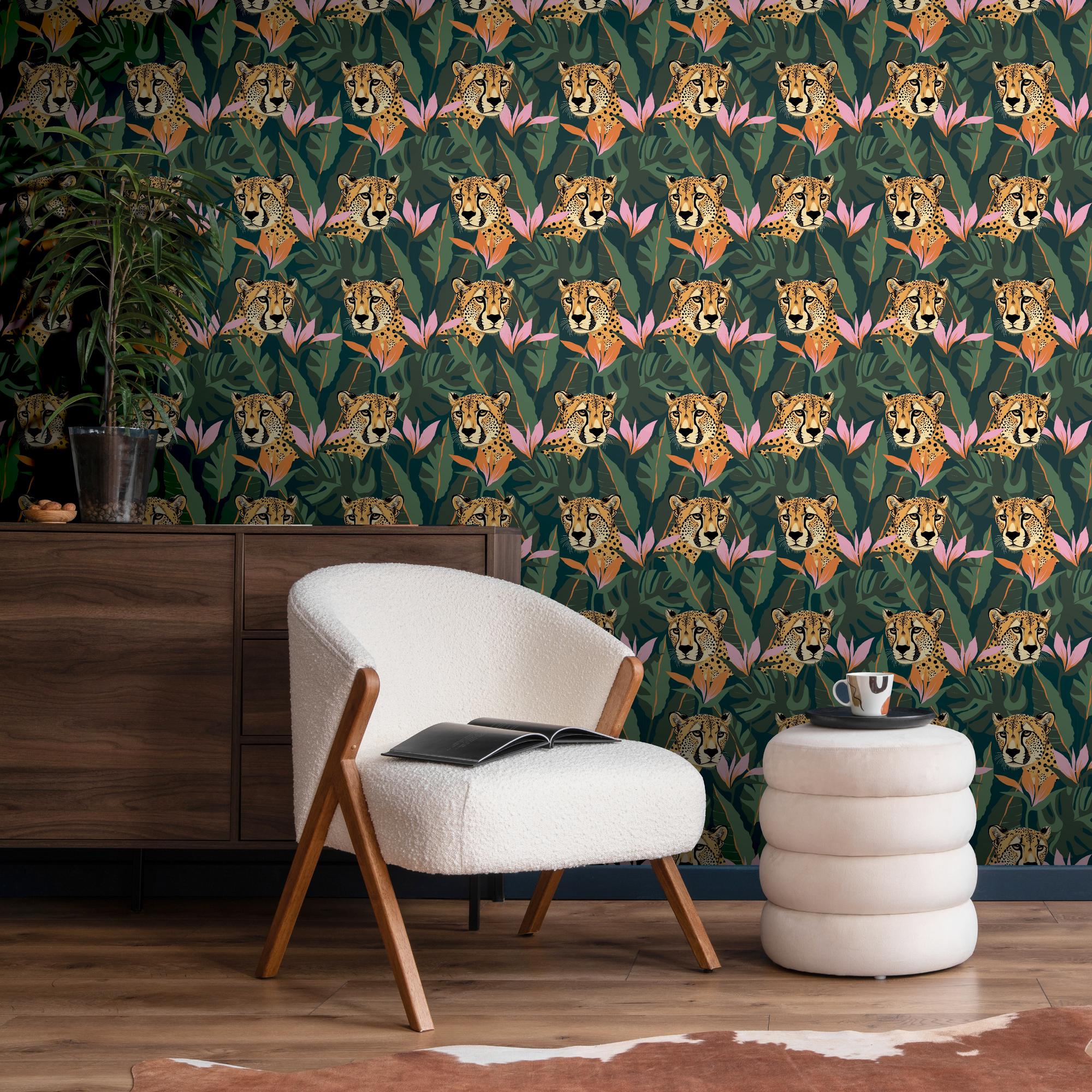 100371AH Jungle Leopard by Wallpaper by Arthouse