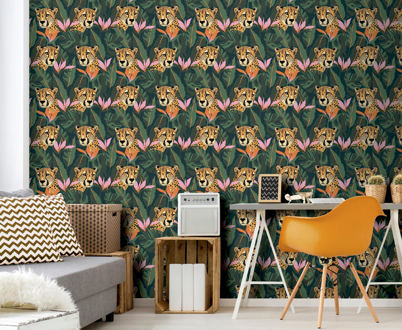 100371AH Jungle Leopard by Wallpaper by Arthouse