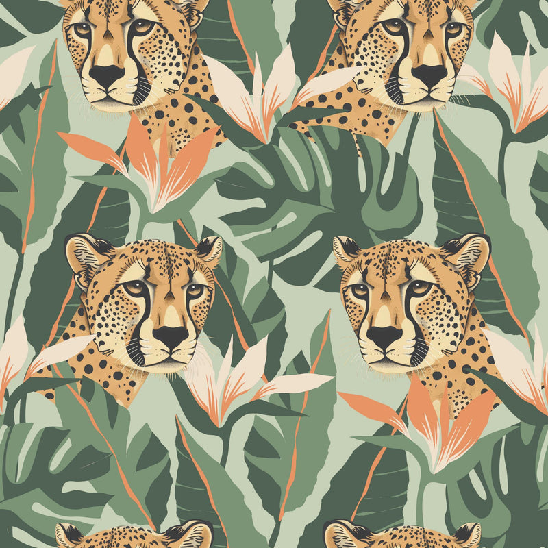 100372AH Jungle Leopard by Wallpaper by Arthouse