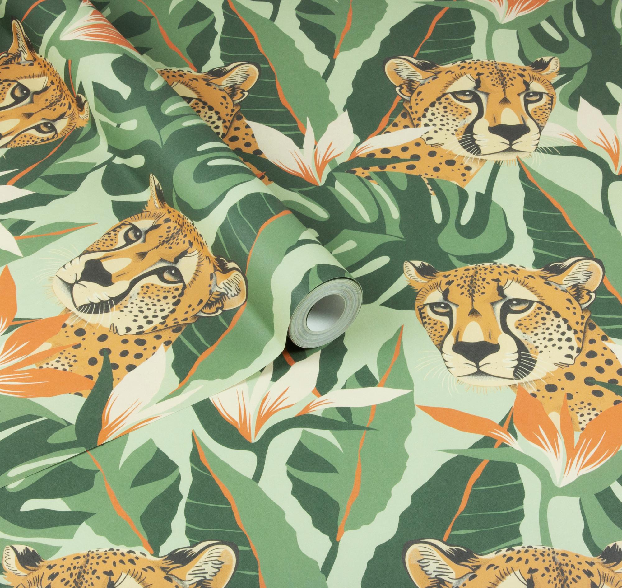 100372AH Jungle Leopard by Wallpaper by Arthouse