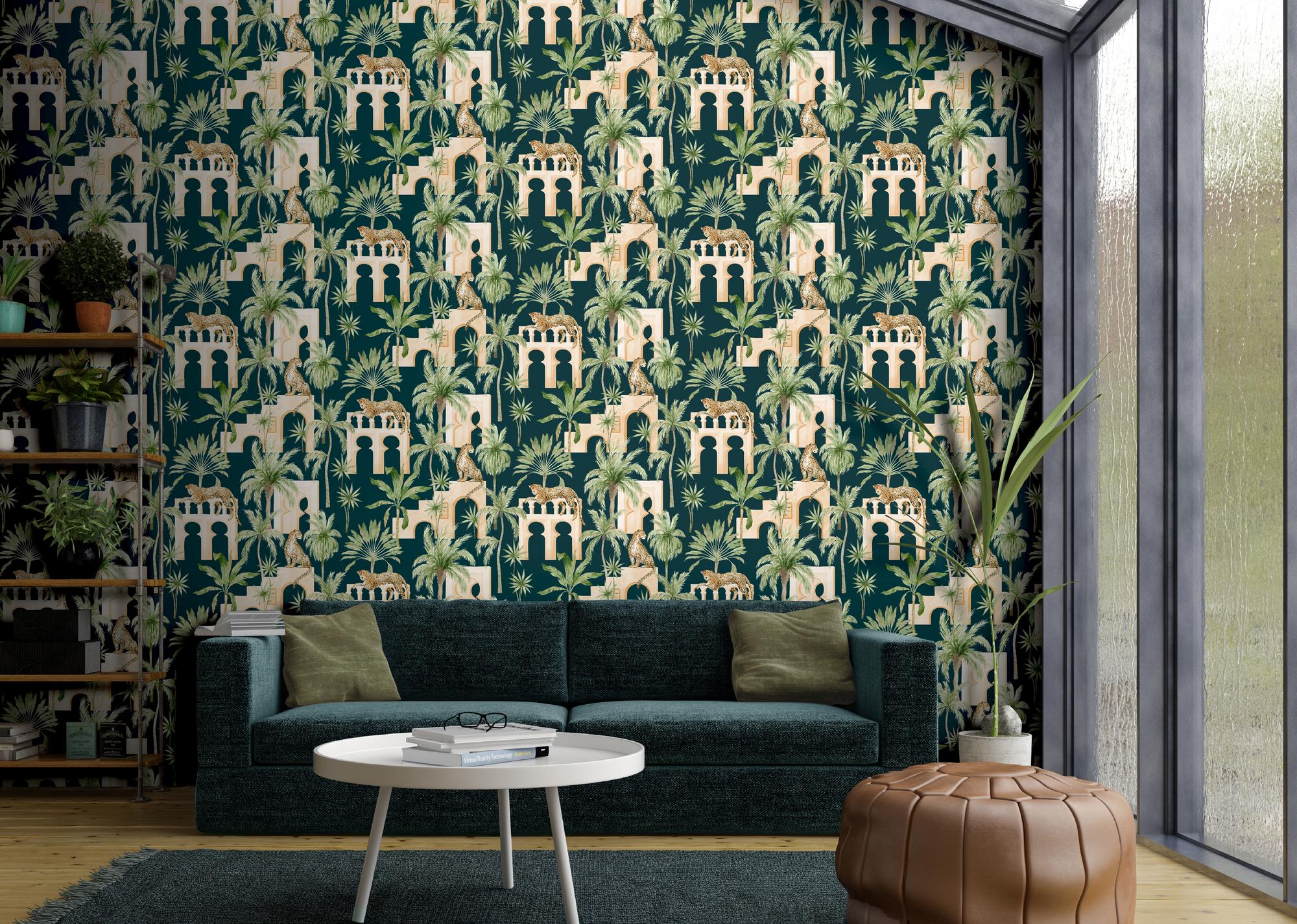 100377AH Leopard Arches by Wallpaper by Arthouse