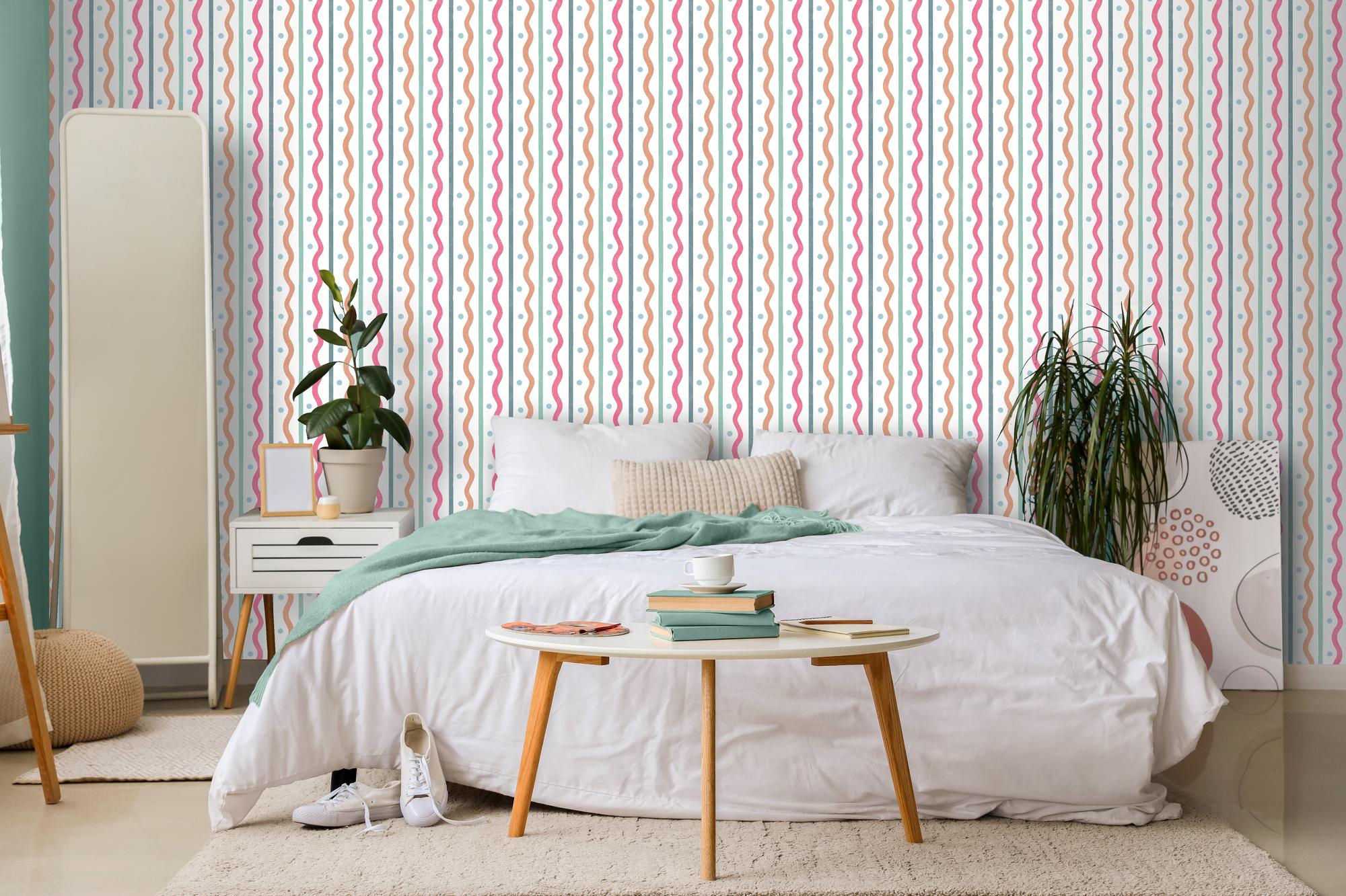 100388AH Squiggle Stripe by Wallpaper by Arthouse