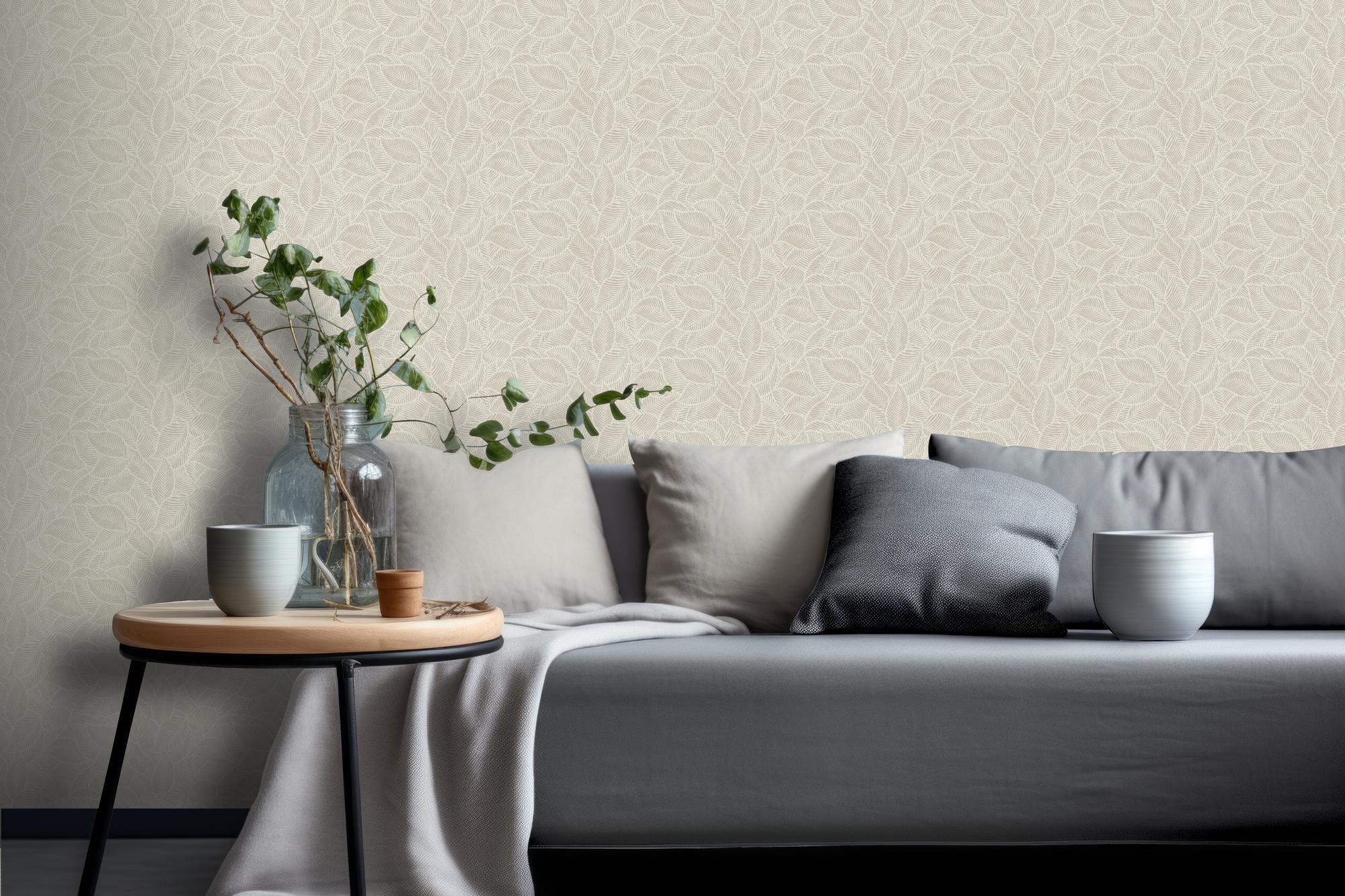 100412AH Leaf Print by Wallpaper by Arthouse