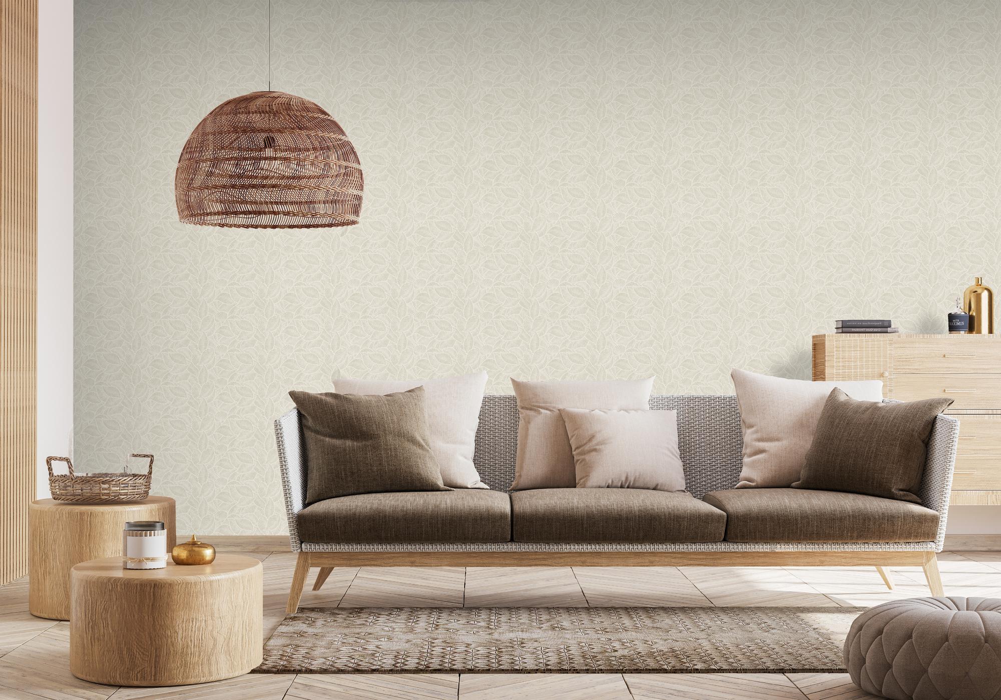 100412AH Leaf Print by Wallpaper by Arthouse