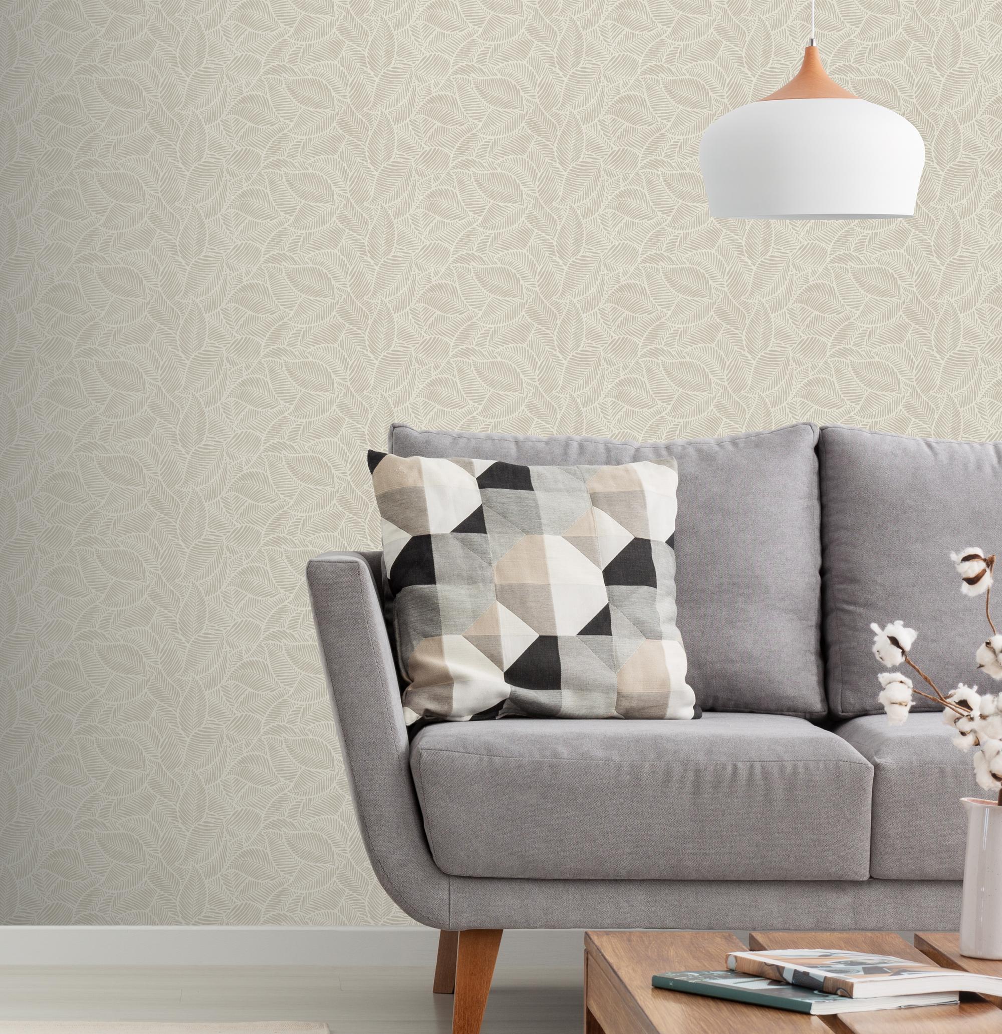 100412AH Leaf Print by Wallpaper by Arthouse