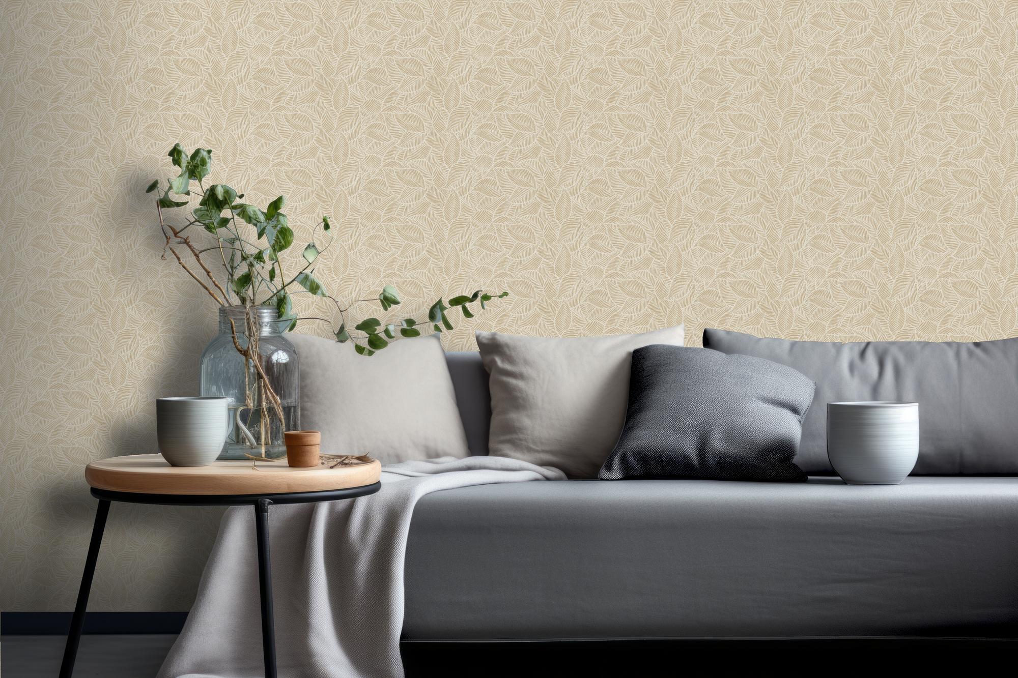 100413AH Leaf Print by Wallpaper by Arthouse