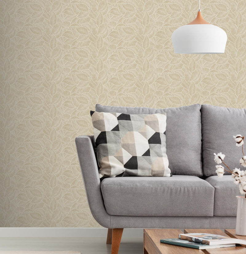 100413AH Leaf Print by Wallpaper by Arthouse