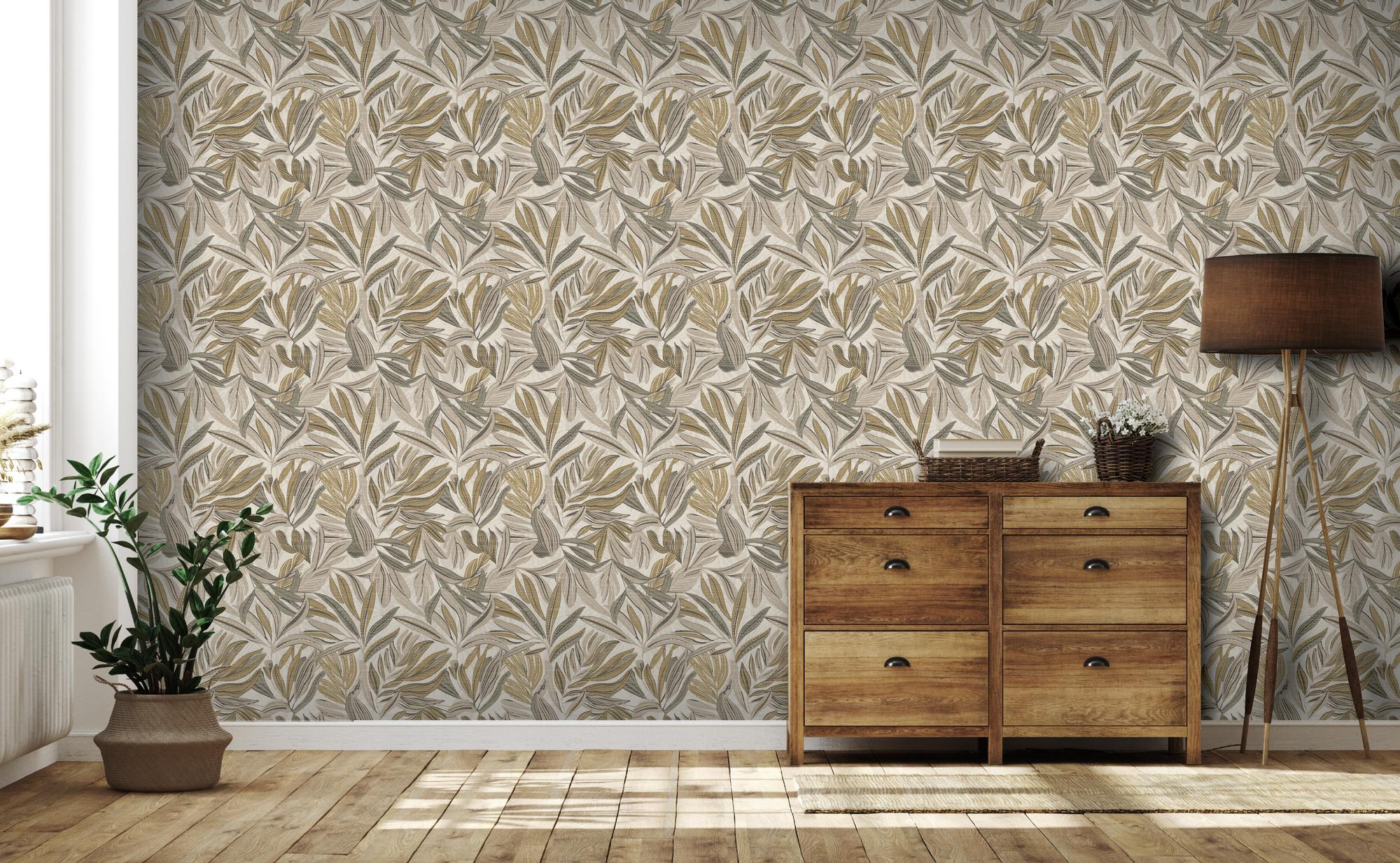 100416AH Graphic Tropical Leaf by Wallpaper by Arthouse