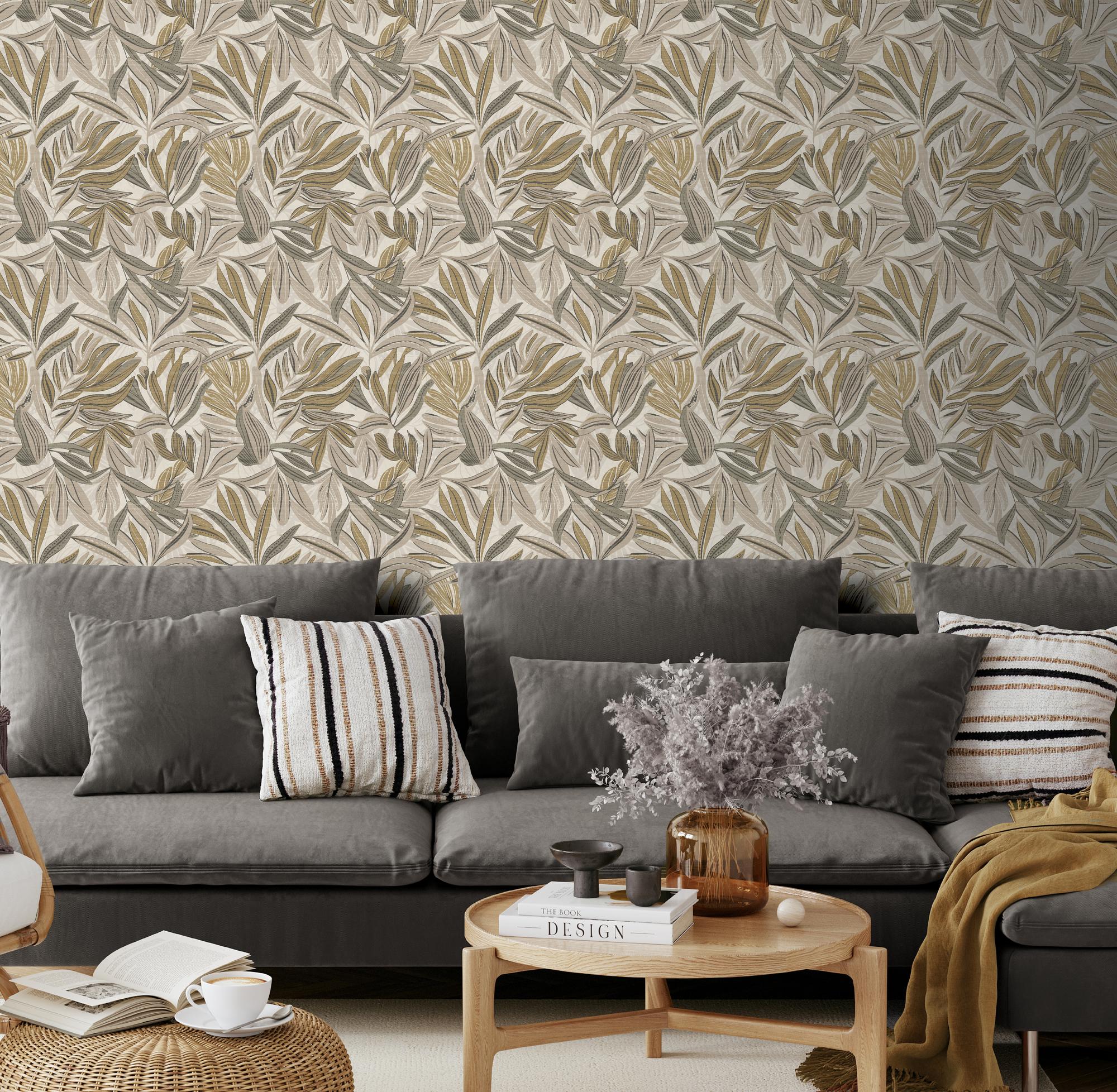 100416AH Graphic Tropical Leaf by Wallpaper by Arthouse