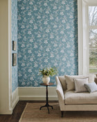 Bellflower Ashdown Navy Wallpaper By Colefax and Fowler