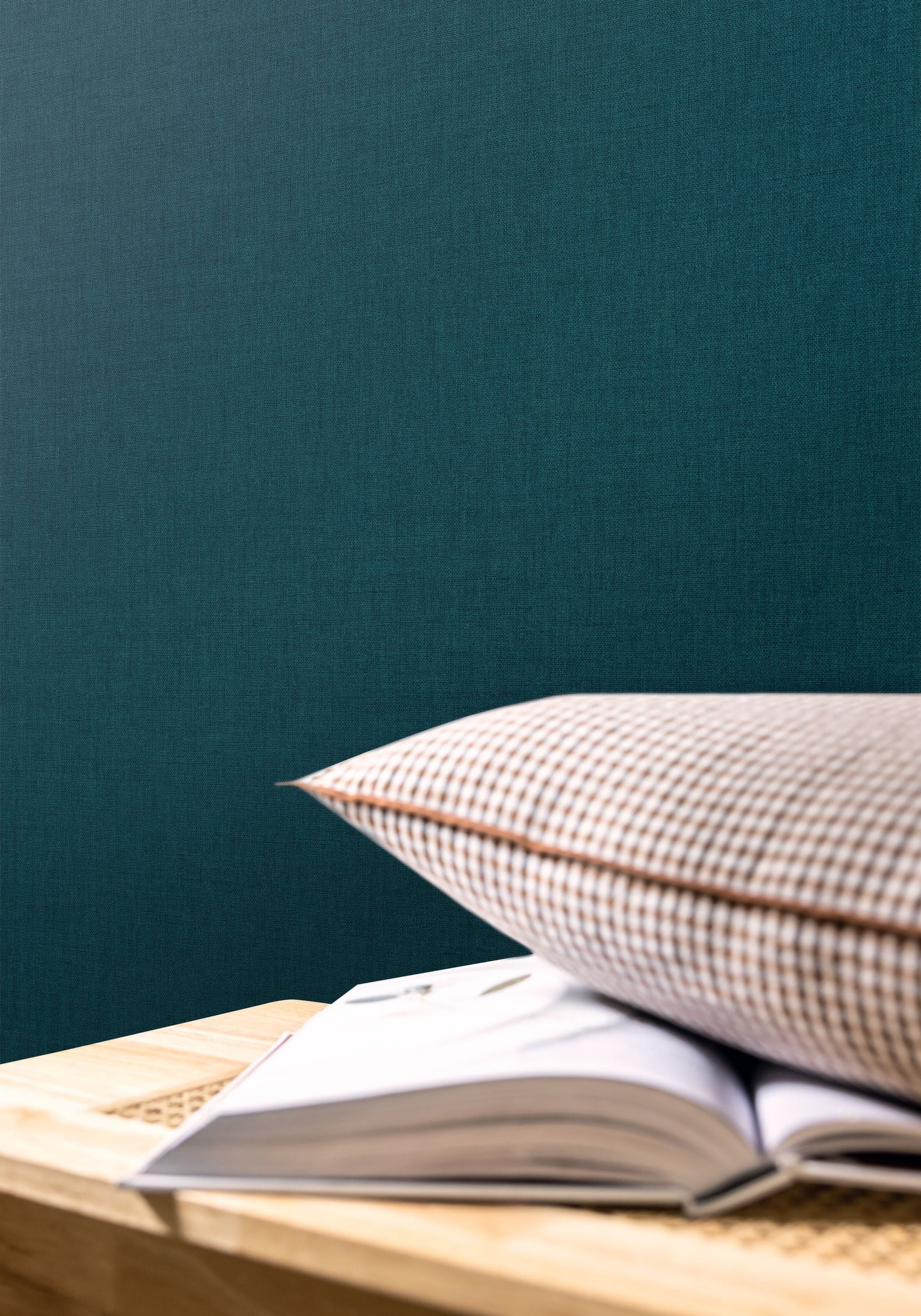 Uni Bleu Bleu Nuit Happy Kids Club Wallpaper by Caselio