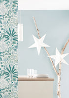 Uni Vert D'Eau Bleu Vert Happy Kids Club Wallpaper by Caselio