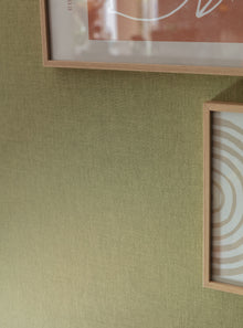 Uni Vert Kaki Happy Kids Club Wallpaper by Caselio