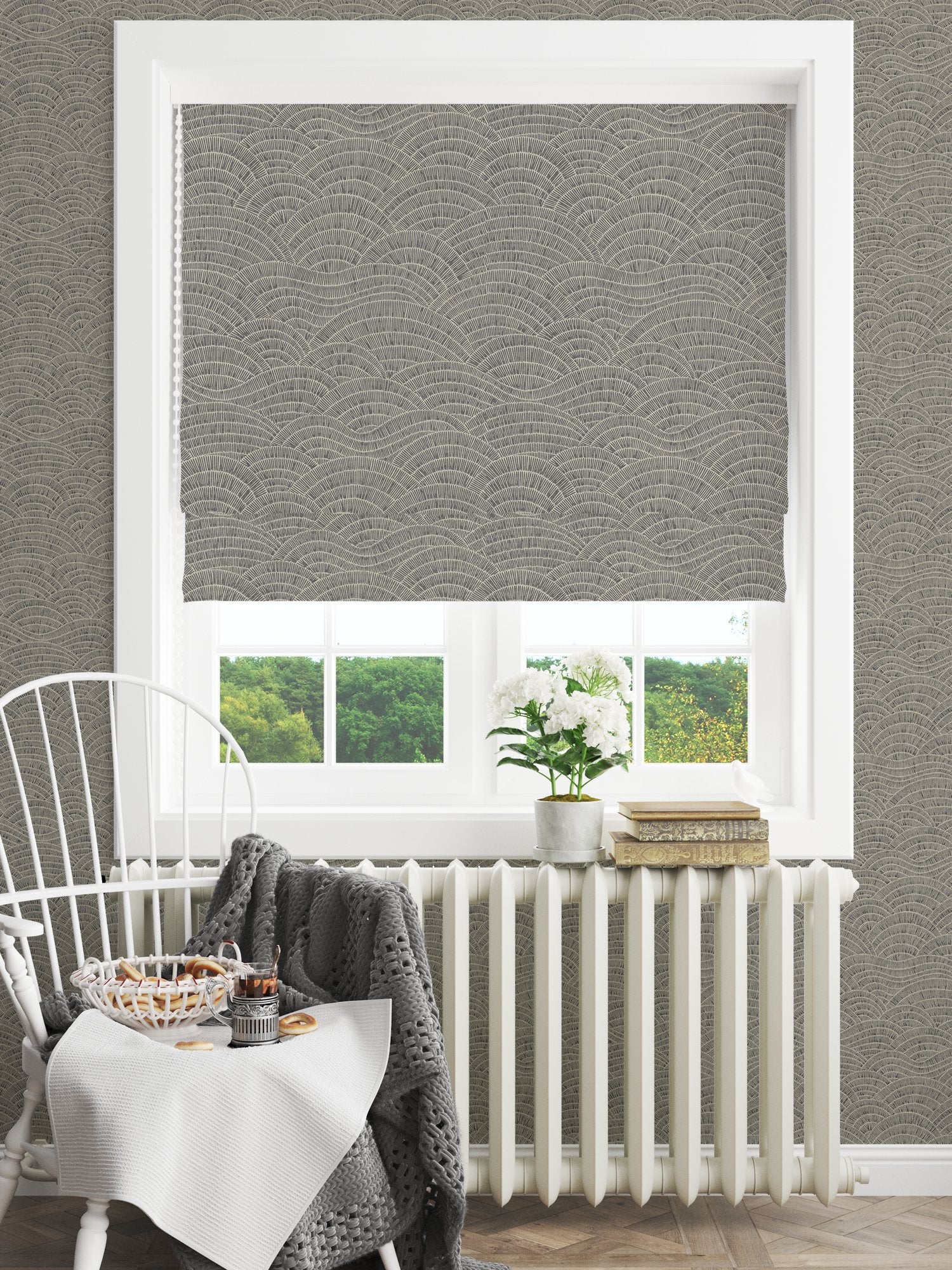 100635EH Dalty Slate Elemental Fabric by Esselle Home