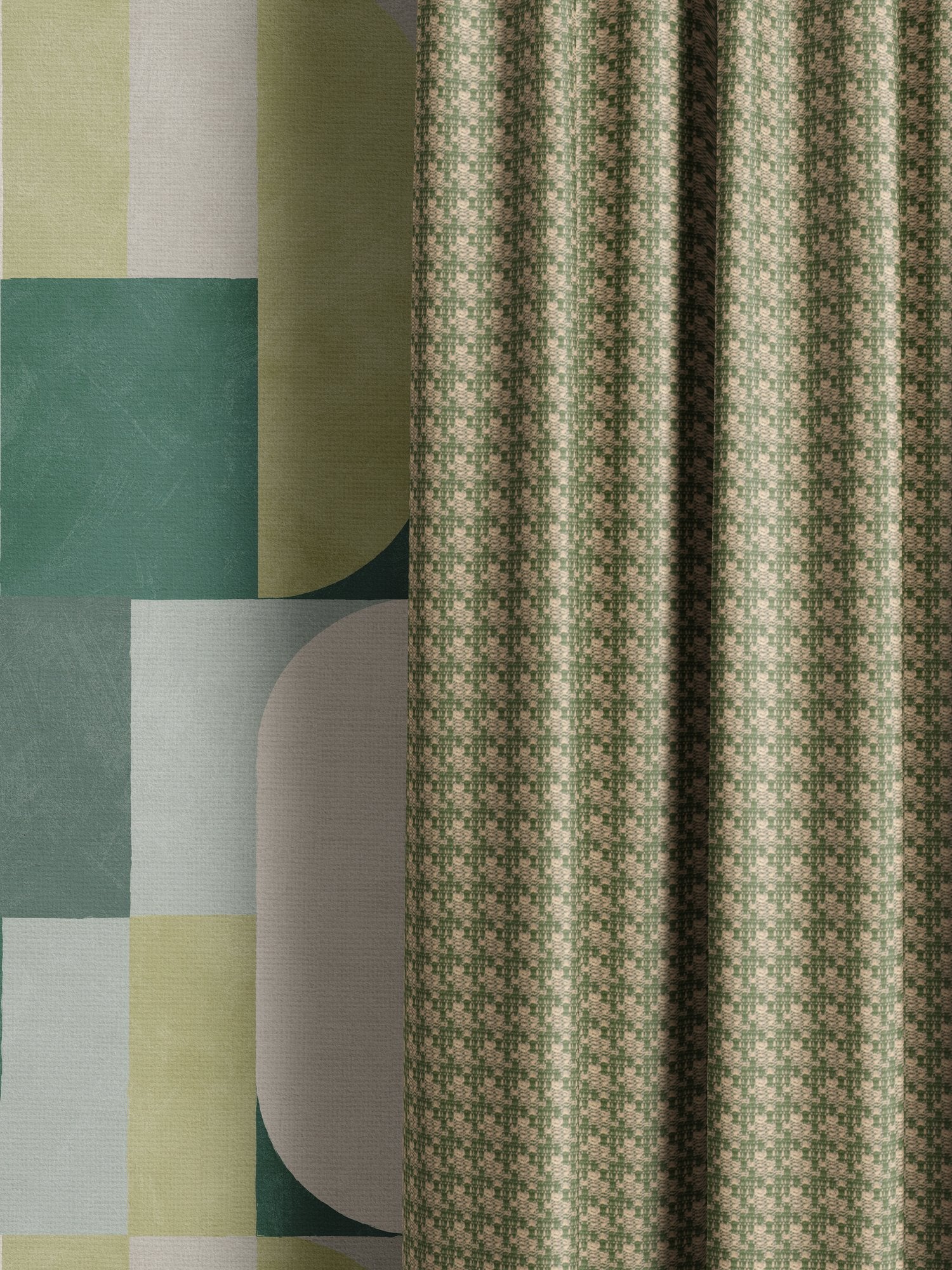 100641EH Millar Teal A La Mode Fabric by Esselle Home