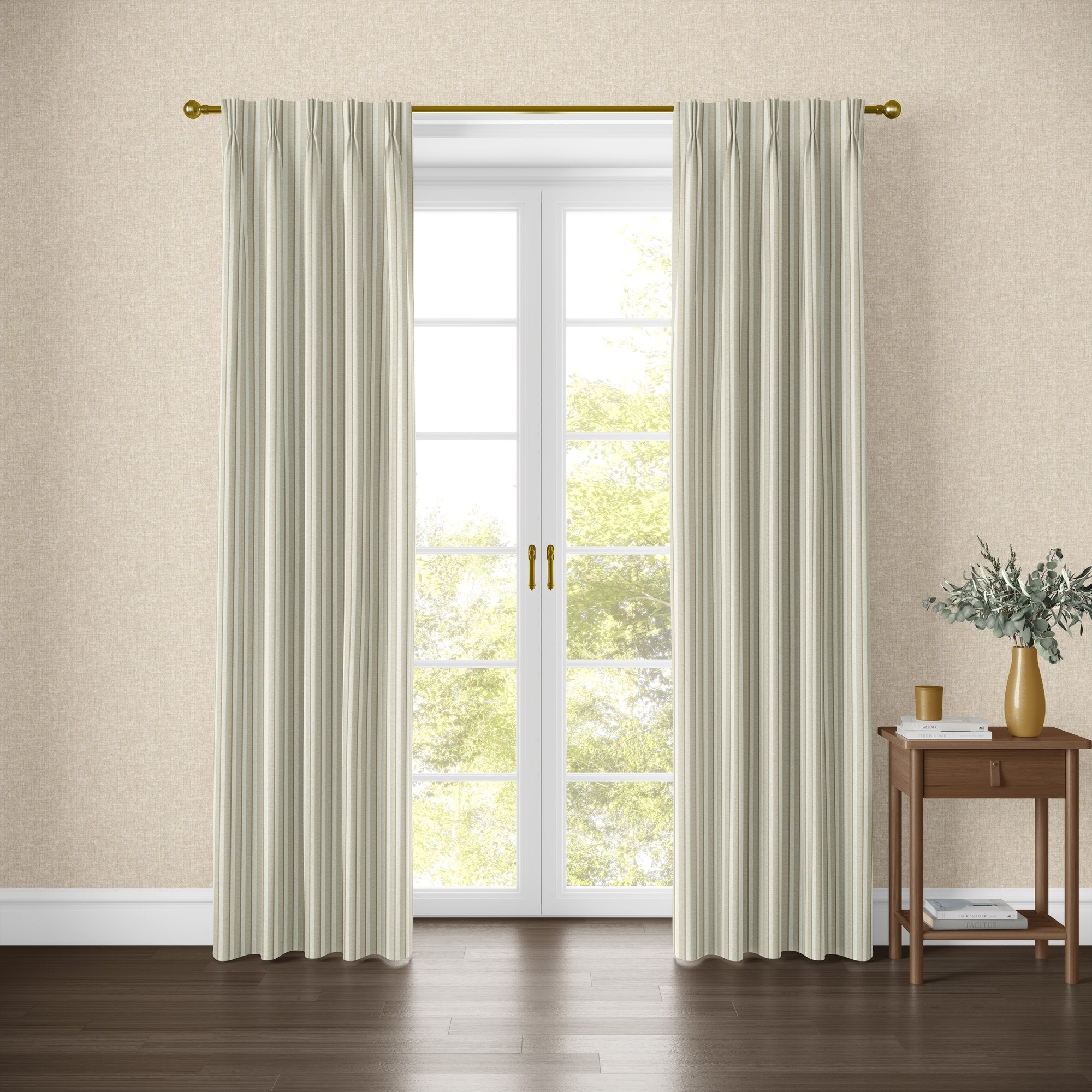 100642EH Lolen Natural A La Mode Fabric by Esselle Home