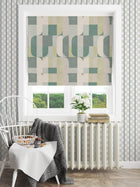 100645EH Atton Green / Natural A La Mode Fabric by Esselle Home
