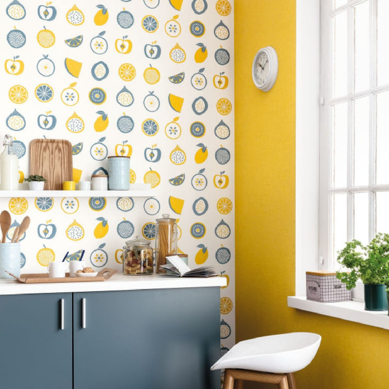 100646065 ( BIS 10064 60 65 ) Smoothie Au Bistrot DAlice Wallpaper By Caselio