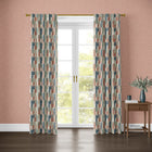 100646EH Atton Salmon / Teal A La Mode Fabric by Esselle Home