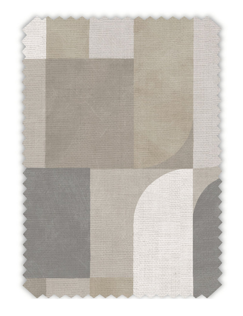 100648EH Atton Natural / Slate A La Mode Fabric by Esselle Home