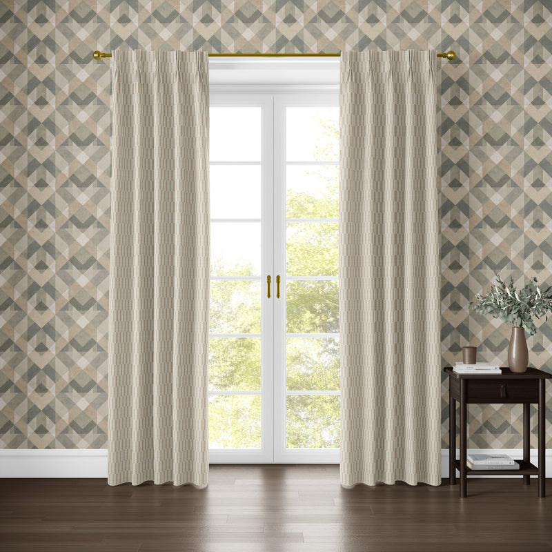 100649EH Disby Natural A La Mode Fabric by Esselle Home