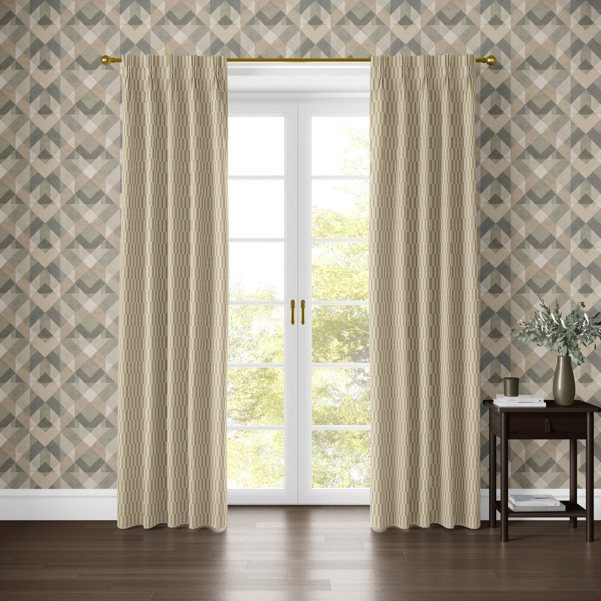 Disby Ochre A La Mode Fabric by Esselle Home