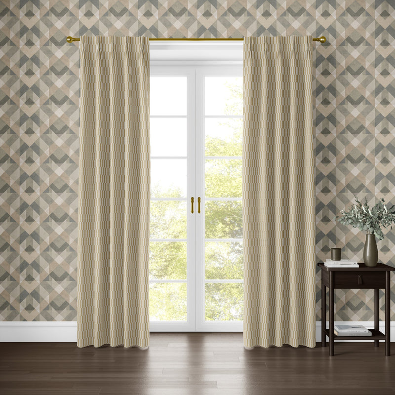 100651EH Disby Ochre A La Mode Fabric by Esselle Home