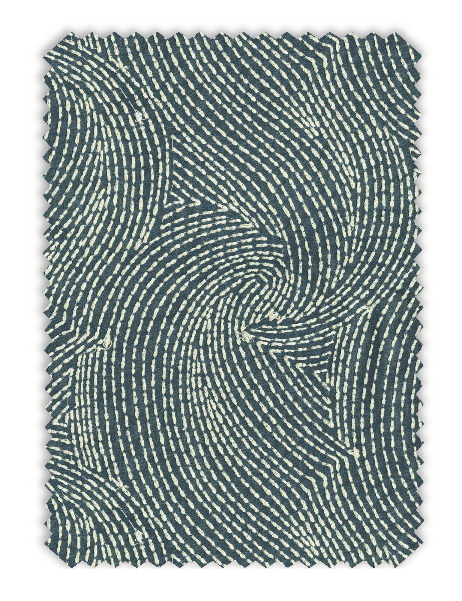100719EH Hardel Blue Elemental Fabric by Esselle Home