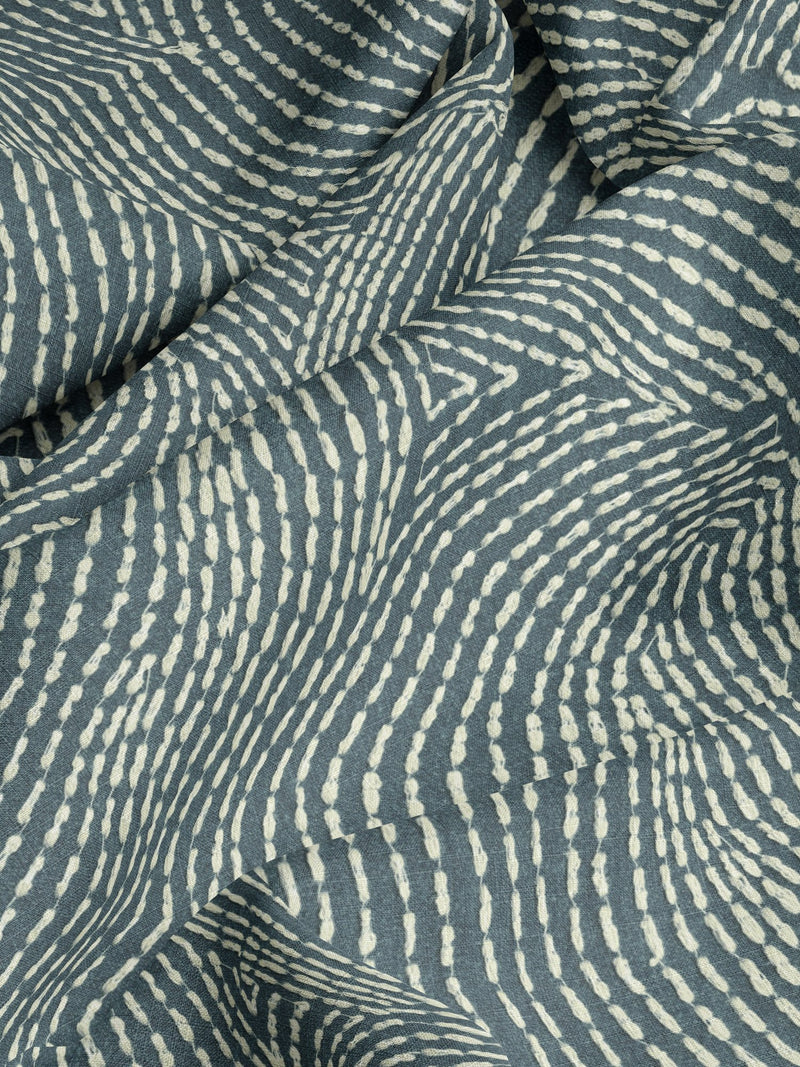 100719EH Hardel Blue Elemental Fabric by Esselle Home