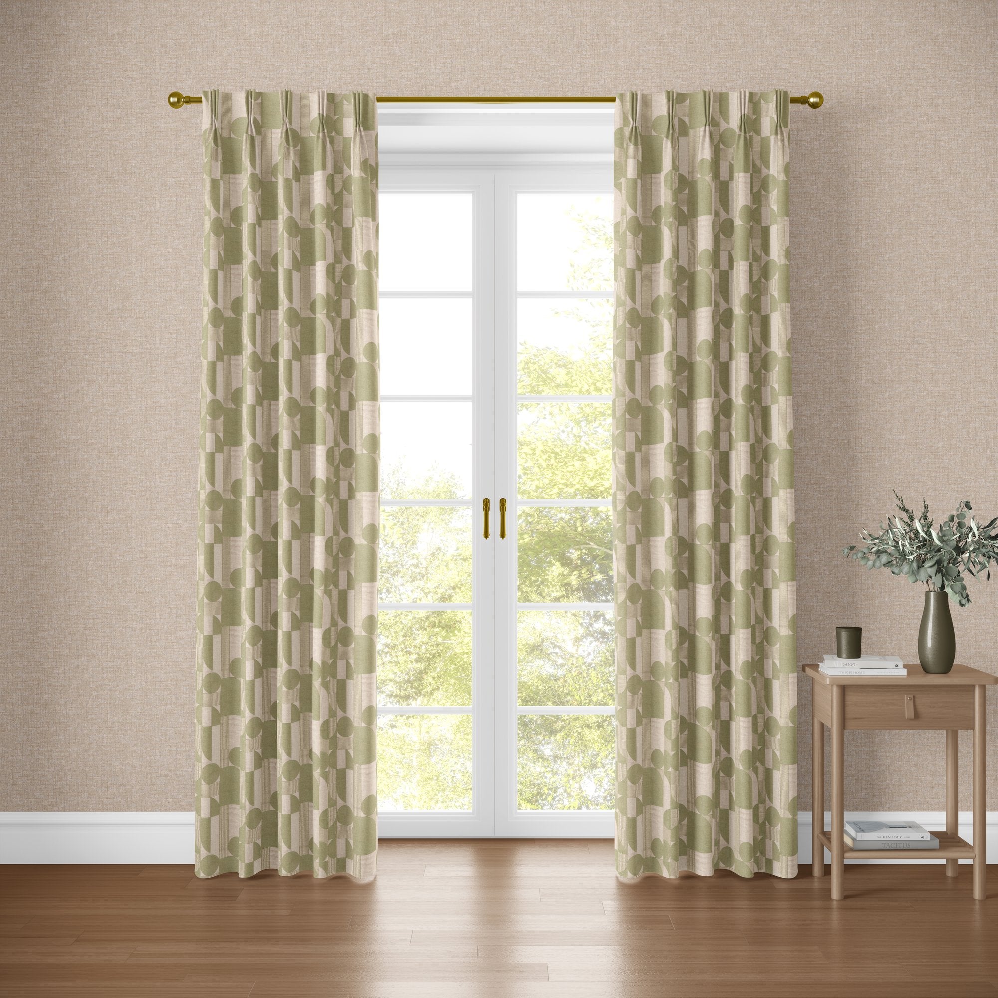 100724EH Beckett Sage A La Mode Fabric by Esselle Home