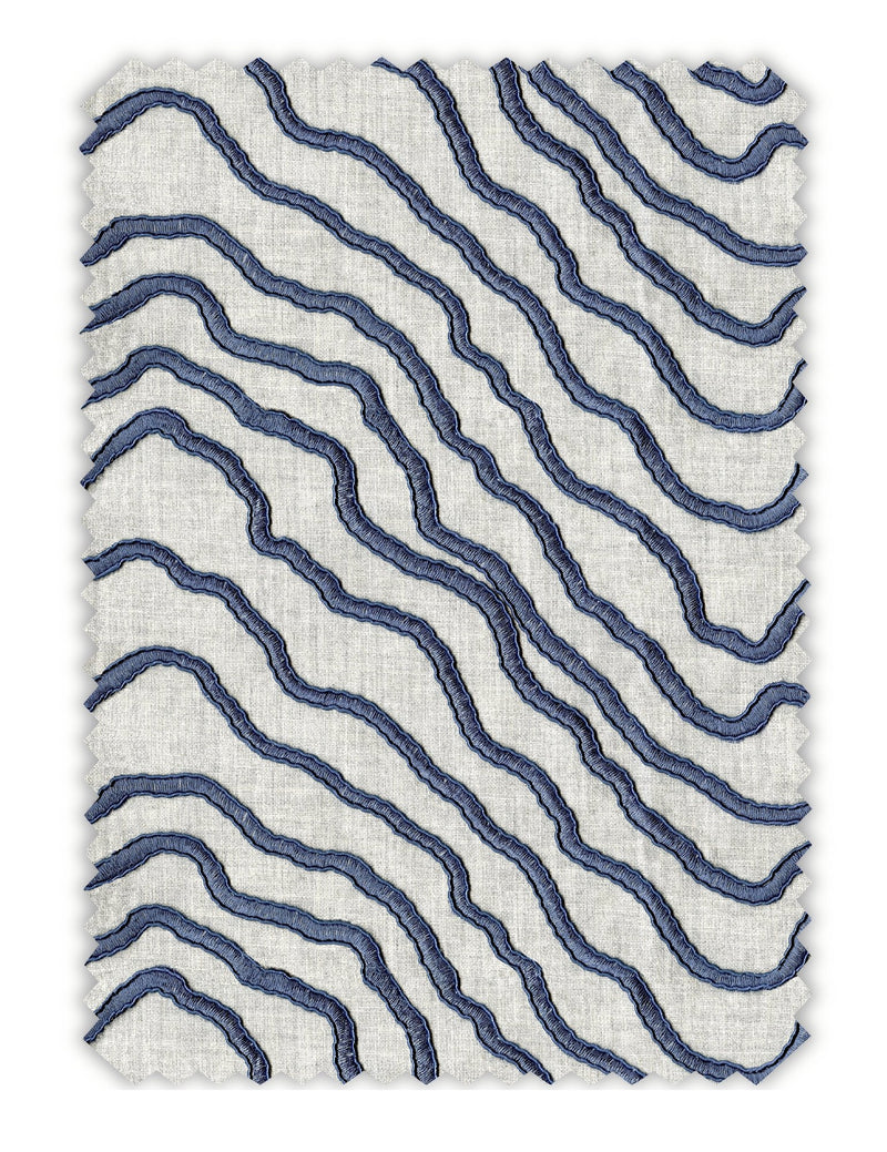 100729EH Sidford Blue Elemental Fabric by Esselle Home