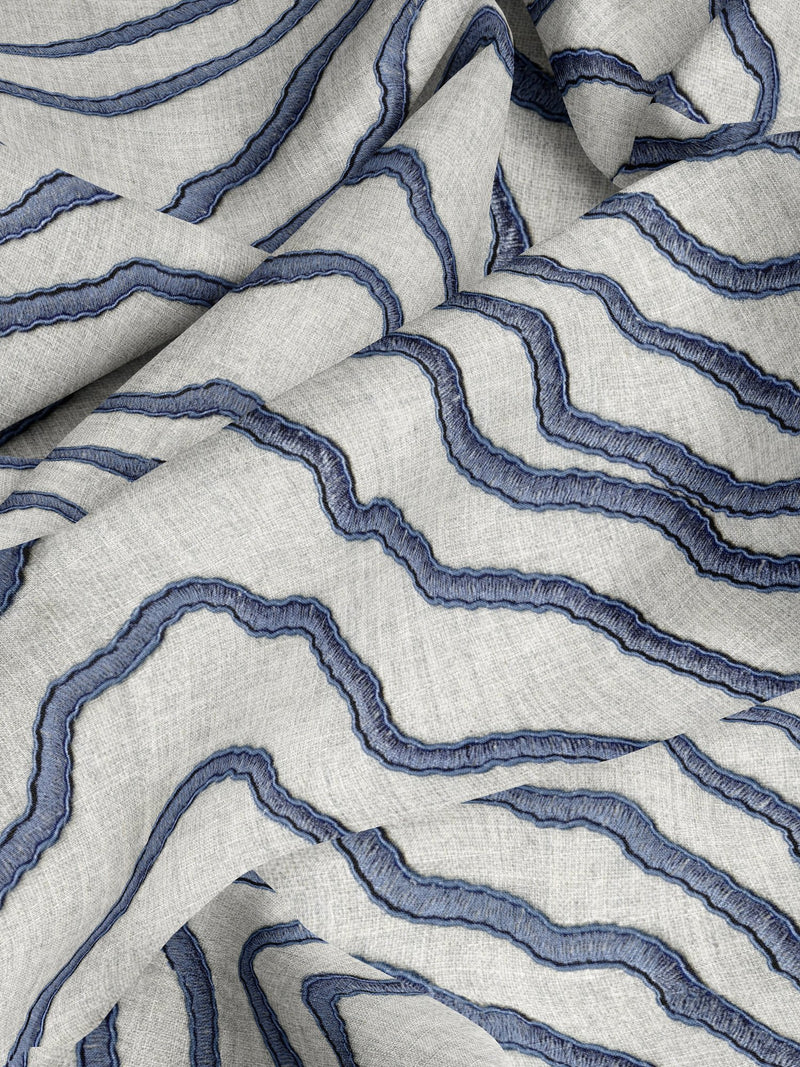 100729EH Sidford Blue Elemental Fabric by Esselle Home