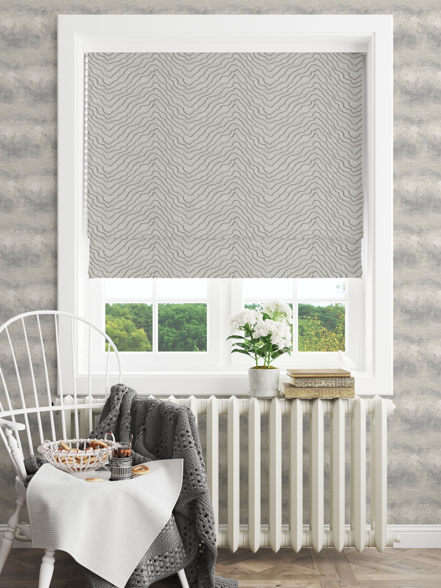 100730EH Sidford Silver Elemental Fabric by Esselle Home