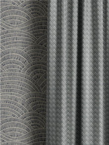 100734EH Millar Charcoal A La Mode Fabric by Esselle Home