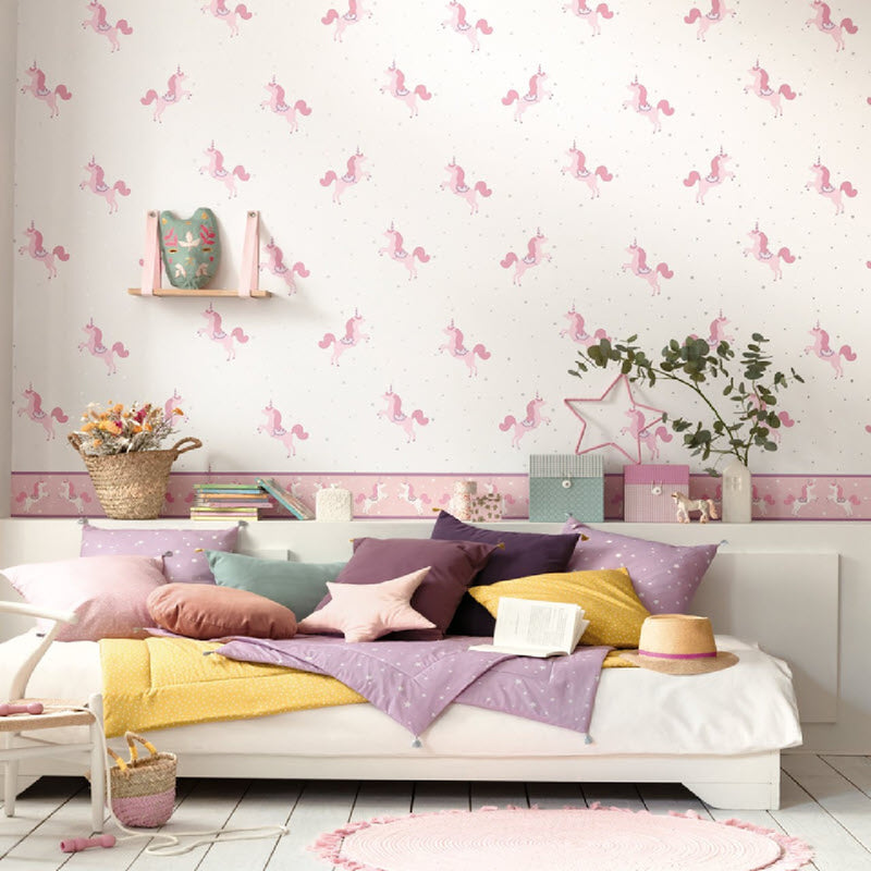 100796710 ( GPR 10079 67 10 ) Princess Unicorns Girl Power Wallpaper By Caselio