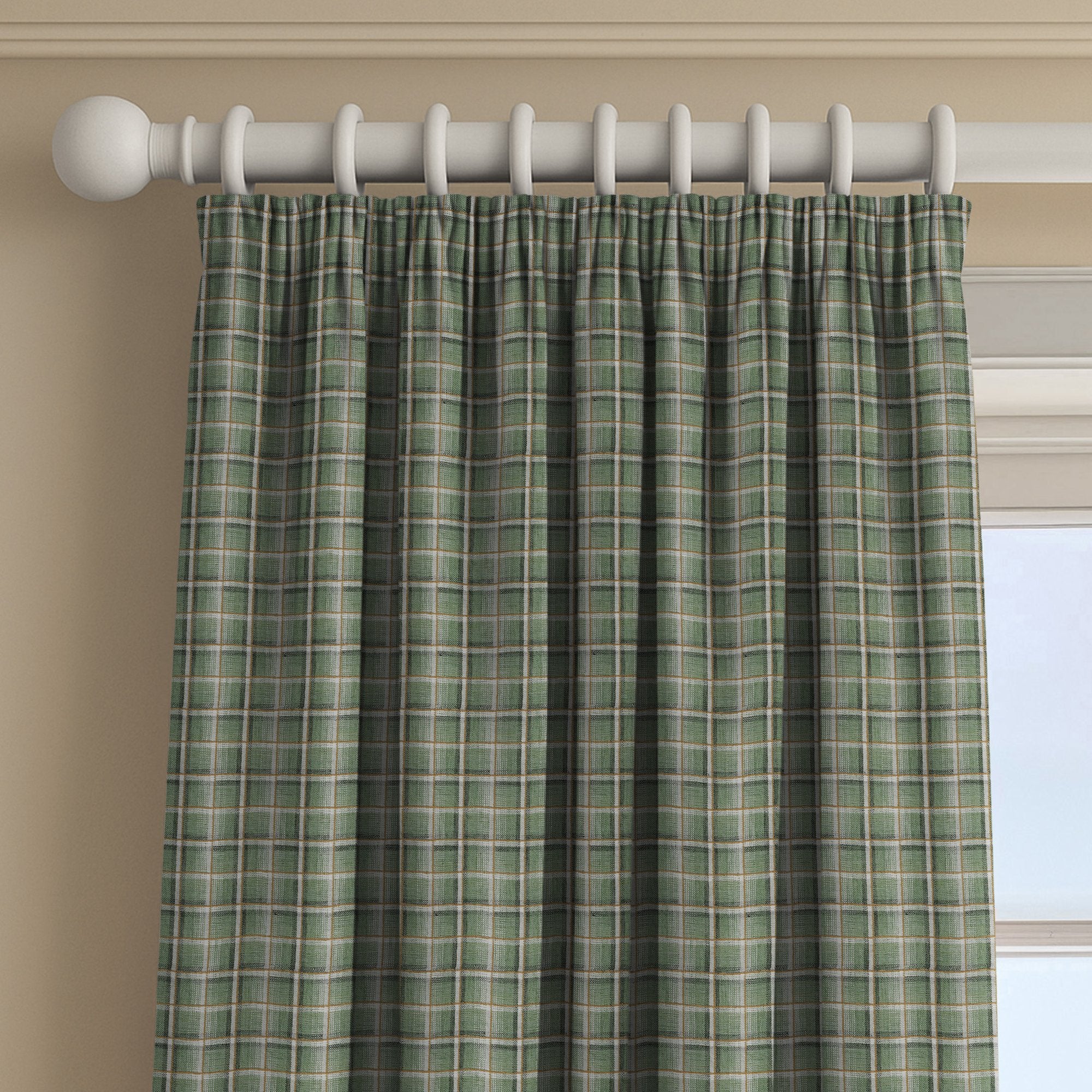 100799BH Baxter Green/Brown Belfield Fabric by Belfield Home