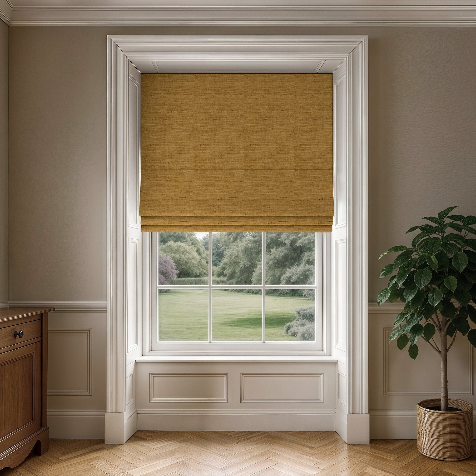 100805BH Hambro Ochre Belfield Fabric by Belfield Home
