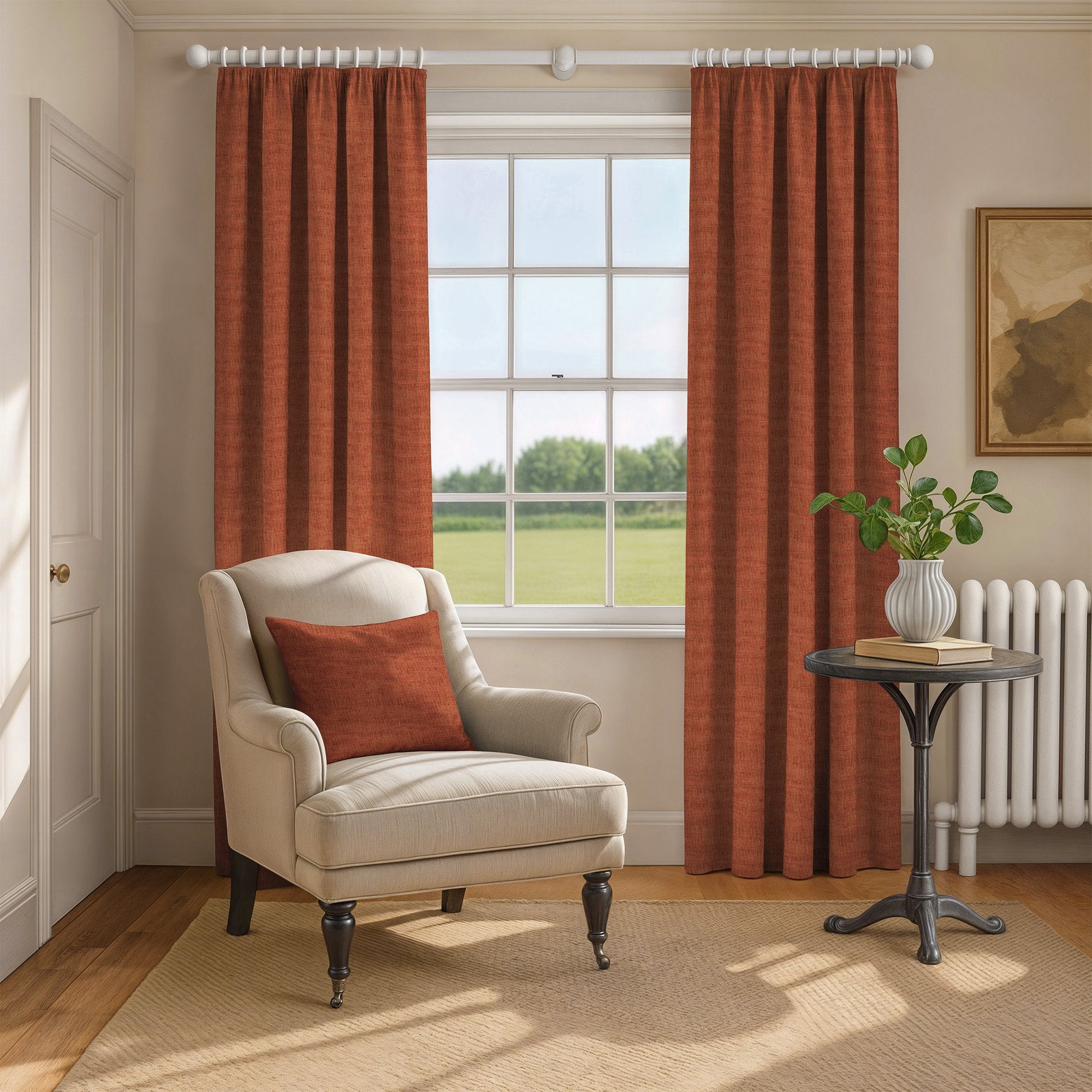 100806BH Hambro Terracotta Belfield Fabric by Belfield Home