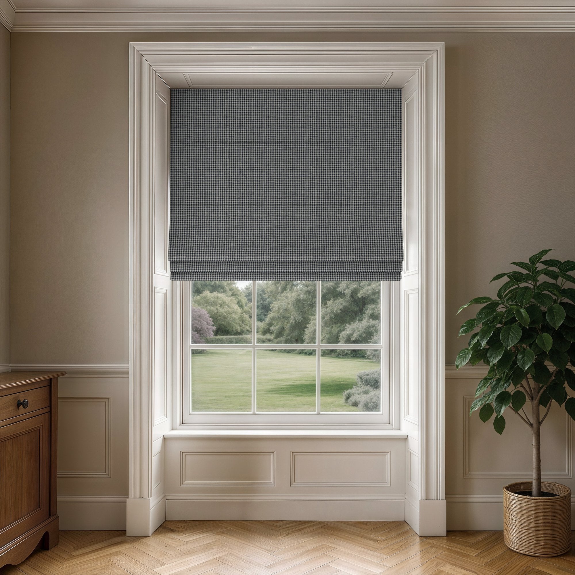 100827BH Sherwood Navy Belfield Fabric by Belfield Home