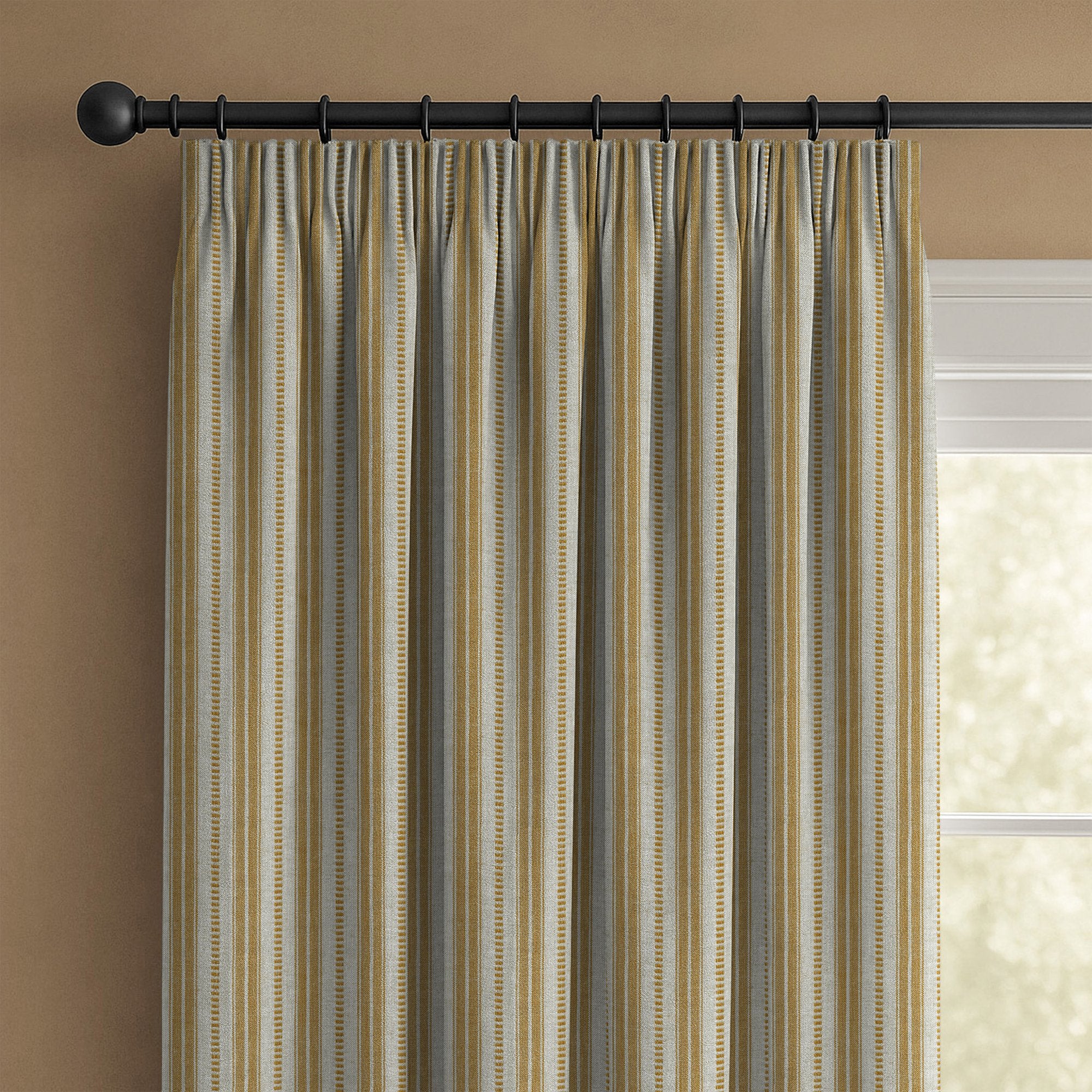 100830BH Medwin Ochre Belfield Fabric by Belfield Home