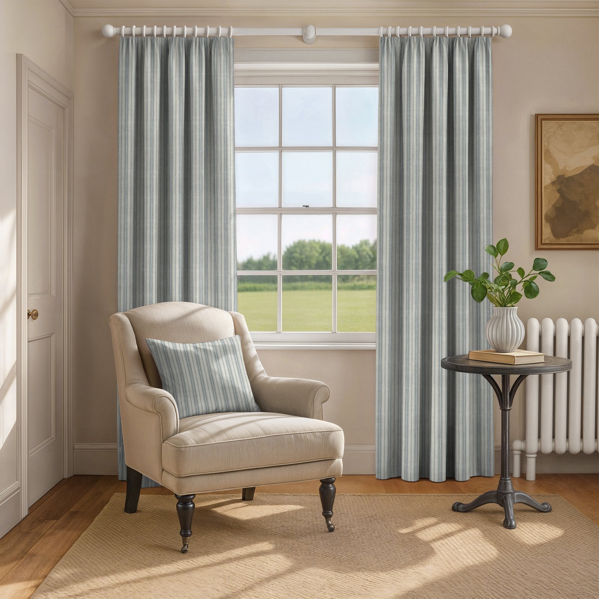 100831BH Medwin Blue Belfield Fabric by Belfield Home