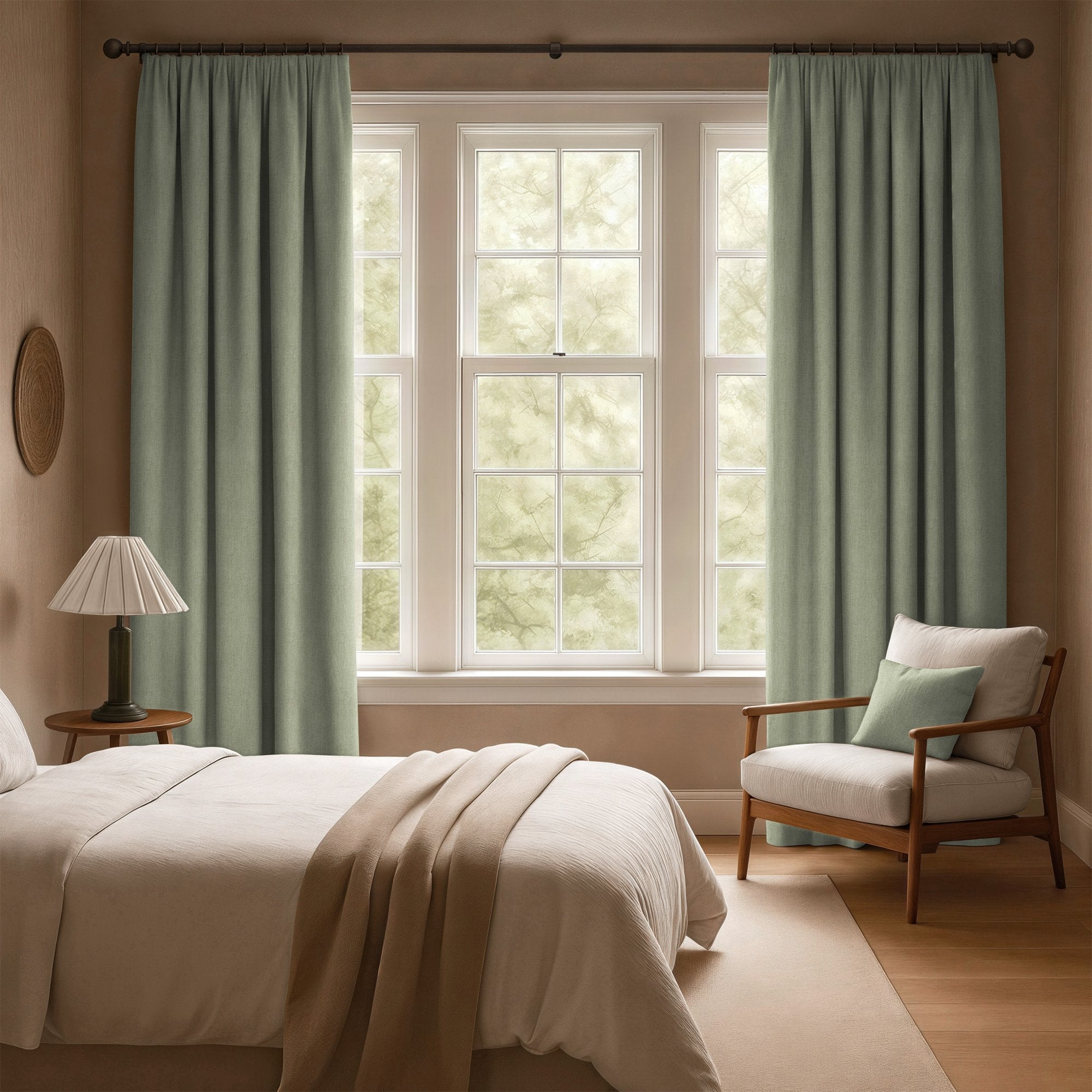 100835BH Hazelwood Soft Green Belfield Fabric by Belfield Home