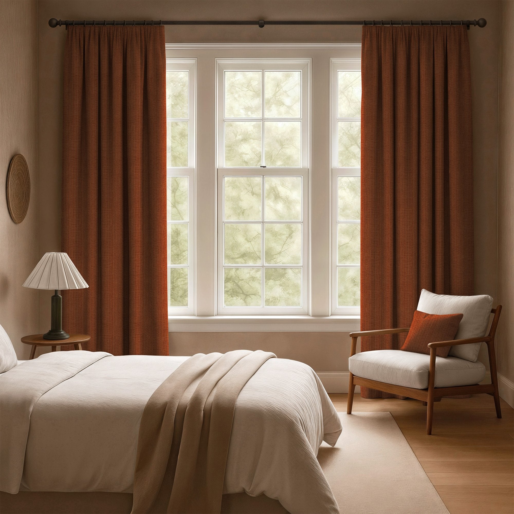 100858BH Bonham Terracotta Belfield Fabric by Belfield Home