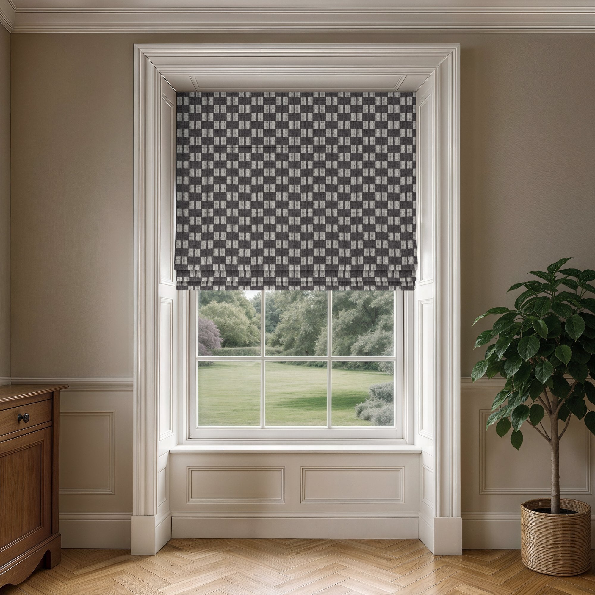100869BH Bankton Charcoal Belfield Fabric by Belfield Home