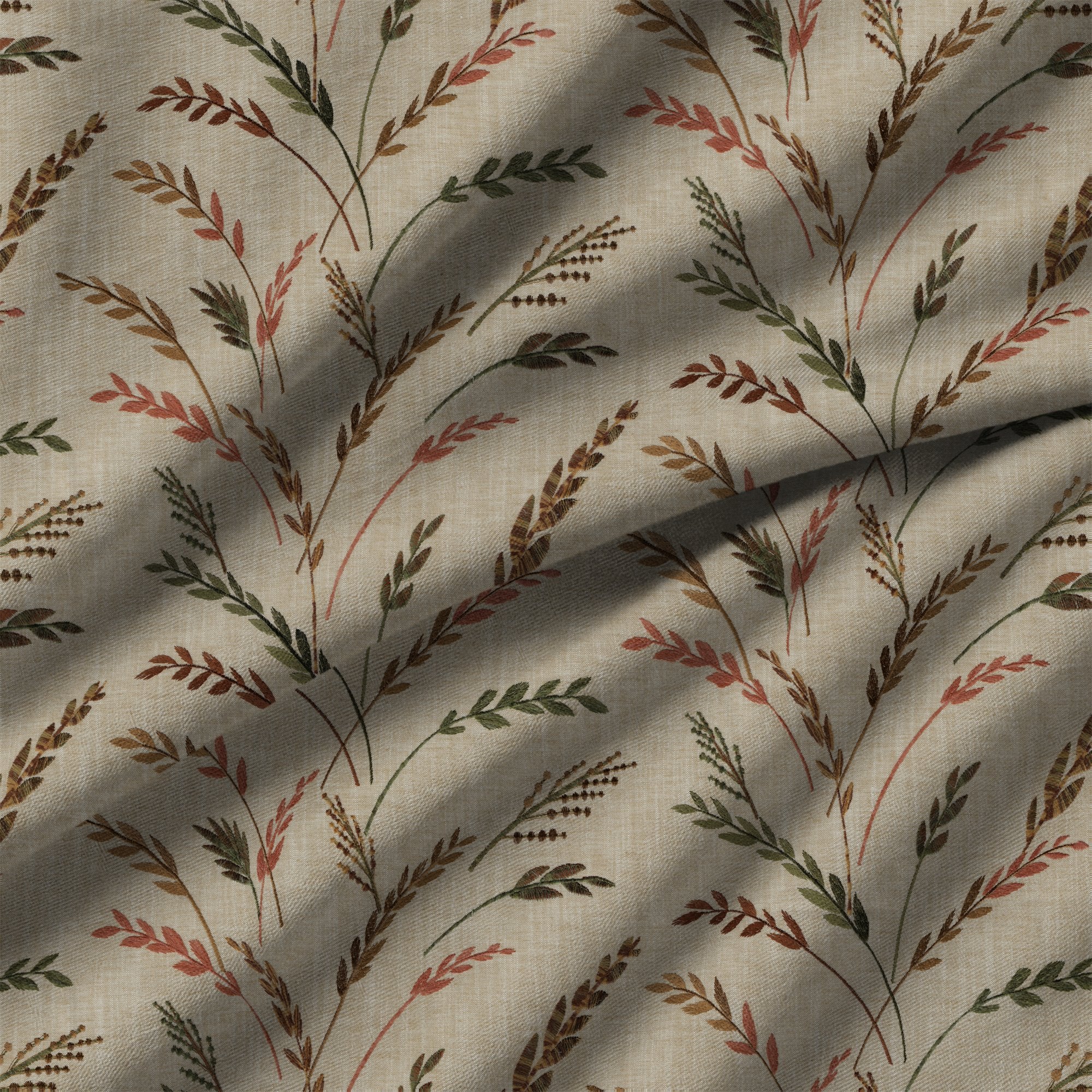 100877BH Lyncott Terracotta Belfield Fabric by Belfield Home