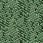 JMW-100901 Labyrinth with Deer Wallpaper by Josephine Munsey