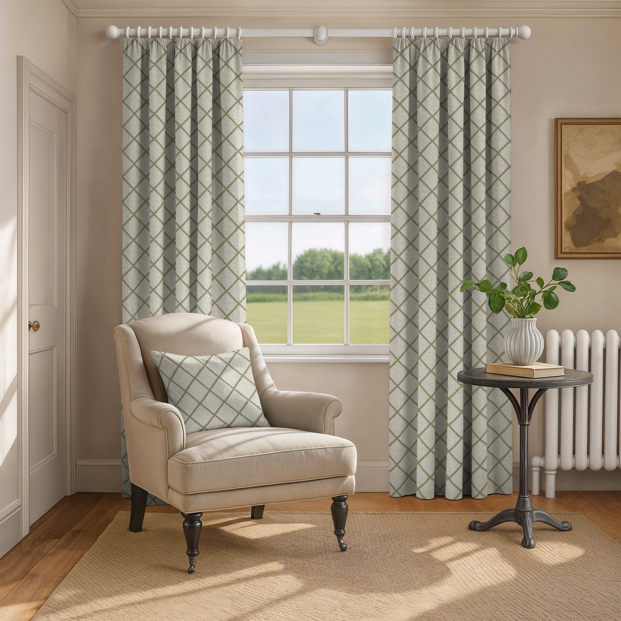 100902BH Ashford Olive Belfield Fabric by Belfield Home