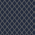 Walmer Navy Belfield Fabric by Belfield Home